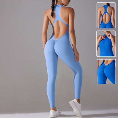 Solid Beauty-Back Slim Fitness Bodysuit